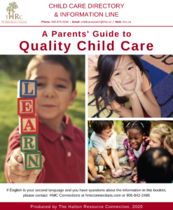 An image of A Parents' Guide to Quality Child Care that links to Child Care Directory and Information Line