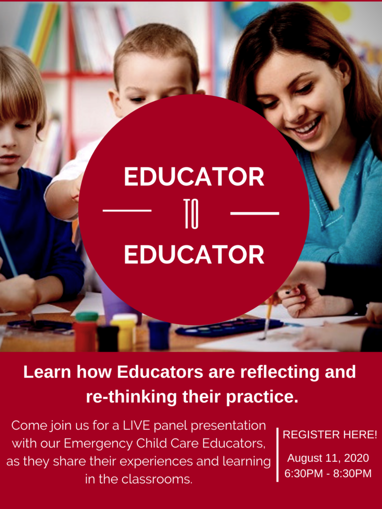Educator to Educator Event Flyer