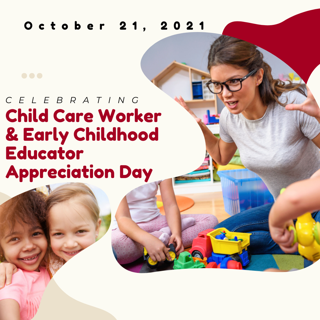 Celebrating Child Care Worker & Early Childhood Educator Appreciation Day Banner 